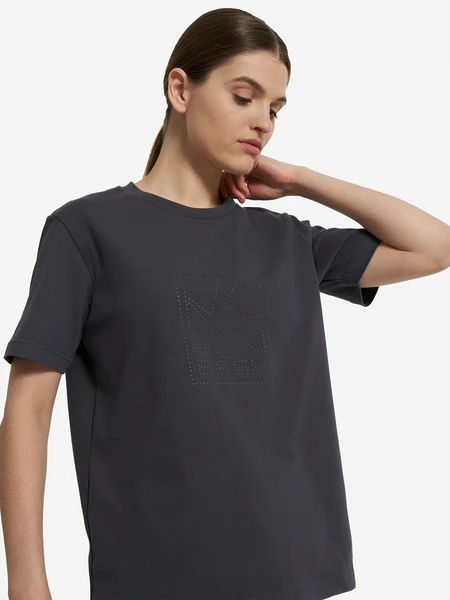 Футболка женская оверсайз Bask Points Lt, серый, арт. 23107bsk-9609