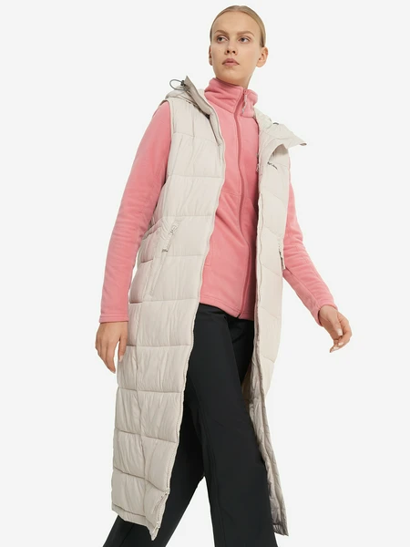 Жилет утепленный женский Columbia Pike Lake Long Vest, бежевый, арт. 2089281clb-278