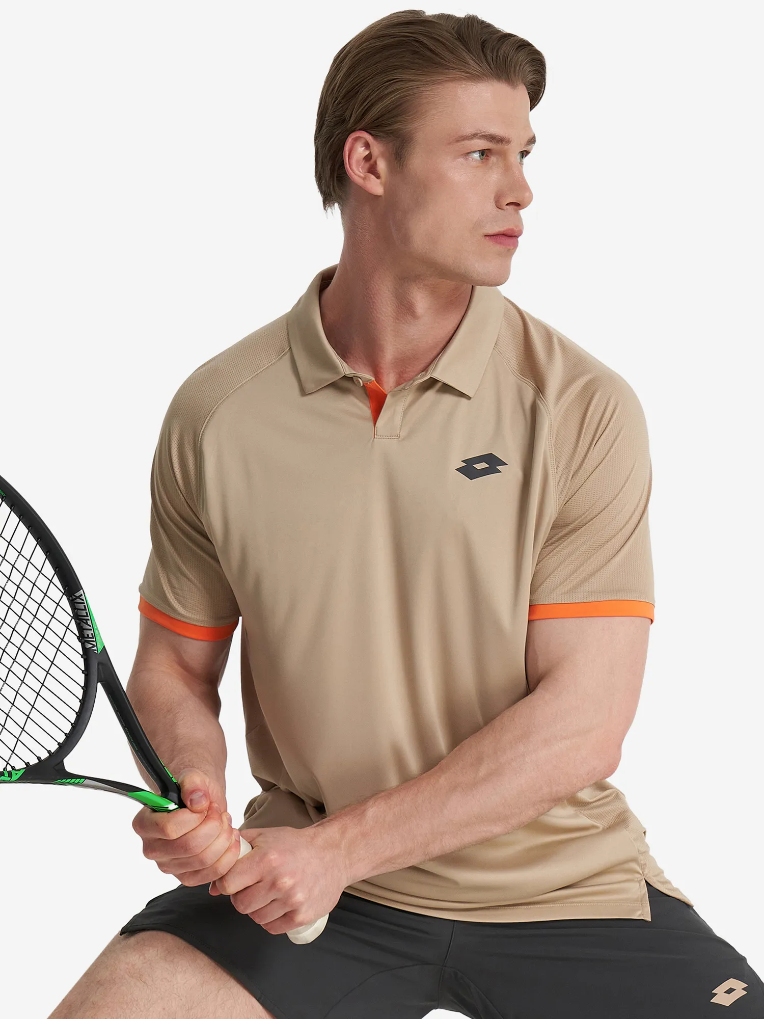 Поло мужское Lotto Tech, коричневый, арт. 220461l0w-7rg