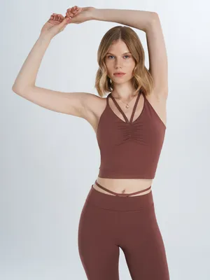 Топ бра спортивный Sensana, коричневый, арт. 138957S7W-T3