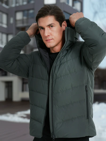 Пуховик Jack Wolfskin Colonius, зеленый, арт. 1207431j01-4136