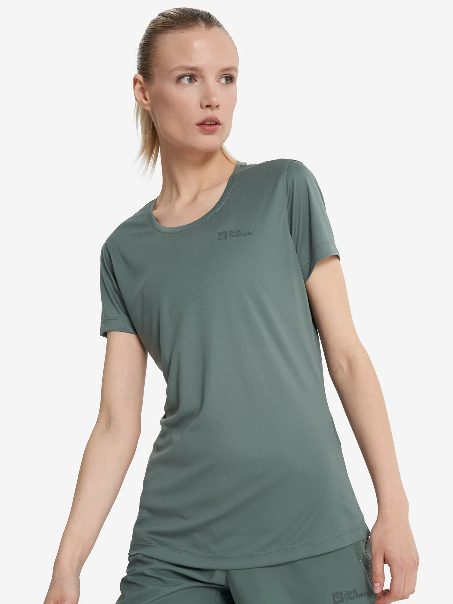 Футболка Jack Wolfskin Tech, зеленый, арт. 1807122j01-4311