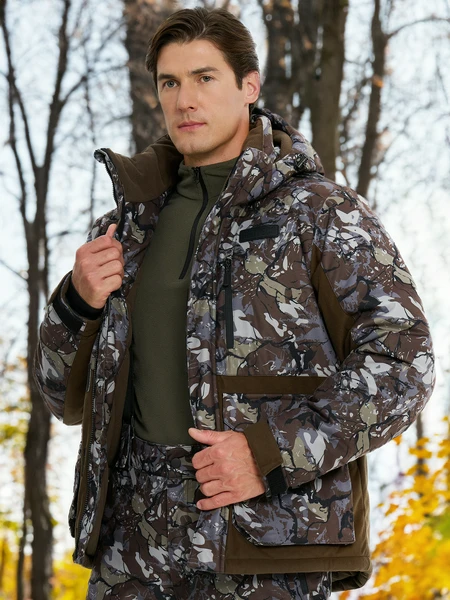 Куртка утепленная мужская Geotech, коричневый, арт. 130770g2p-ff