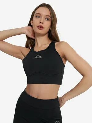 Топ бра спортивный Kappa, черный, арт. 126778KAP-BB