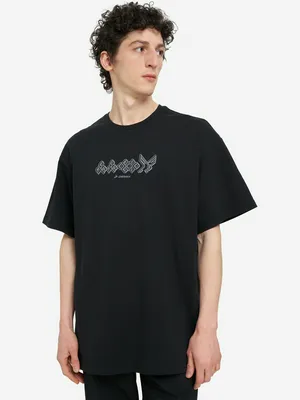 Футболка мужская оверсайз, черный, арт. 21268