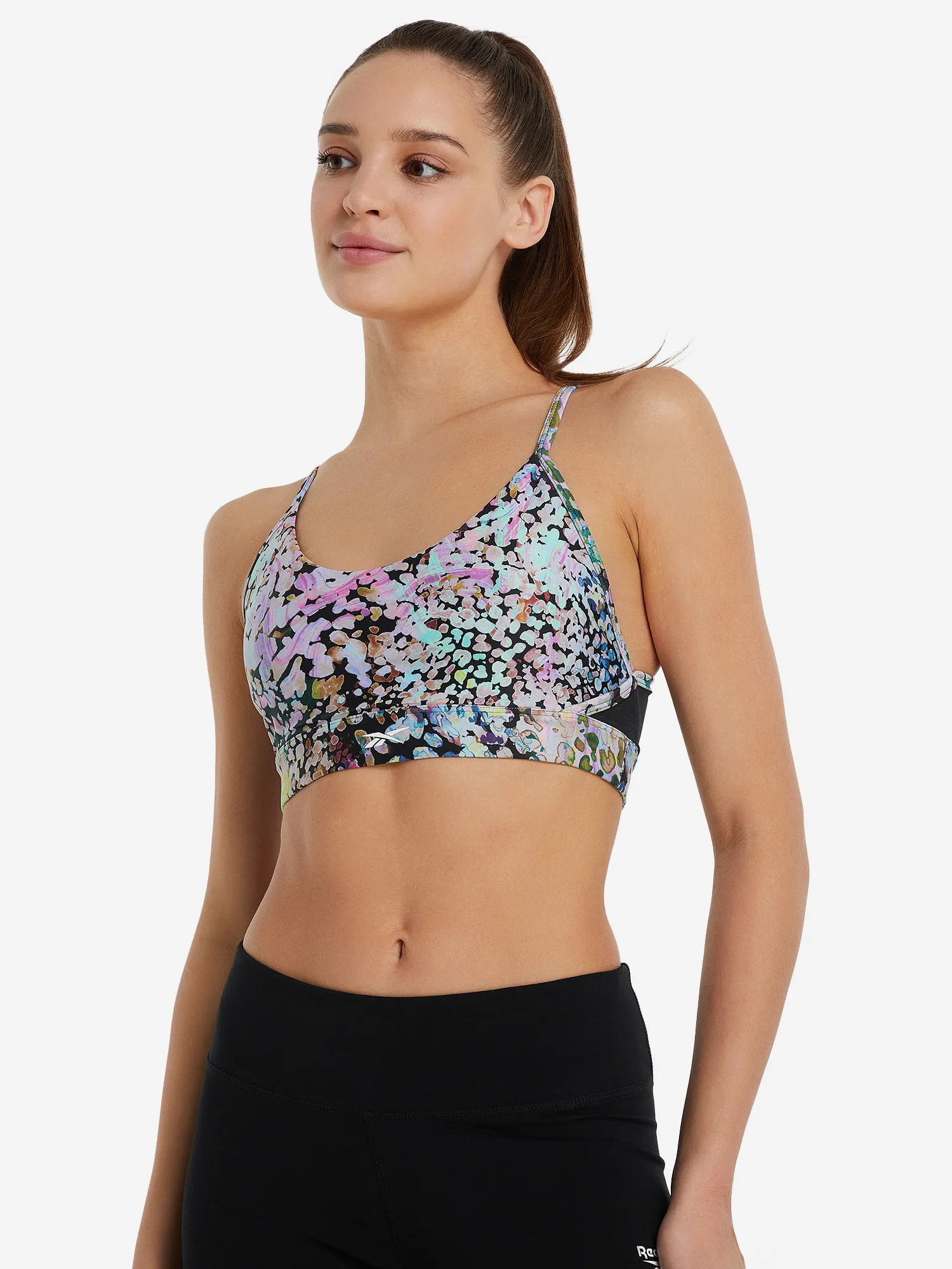 Топ бра спортивный Reebok Lux, черный, арт. ij3077r00-.