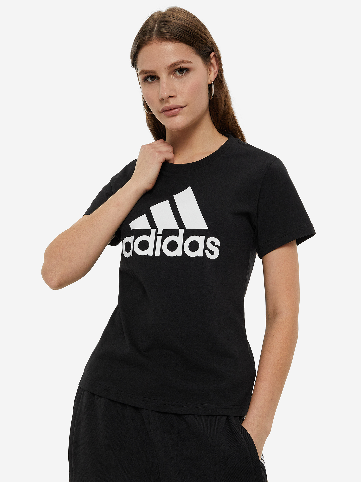 Футболка женская Adidas, черный, арт. gl0722a01-.