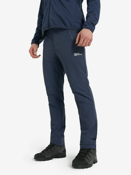 Брюки утепленные мужские Jack Wolfskin Glastal Winter, синий, арт. 1508531j01-c0412