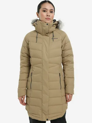 Пуховик Columbia Belle Isle Mid Down Jacket, коричневый, арт. 21312