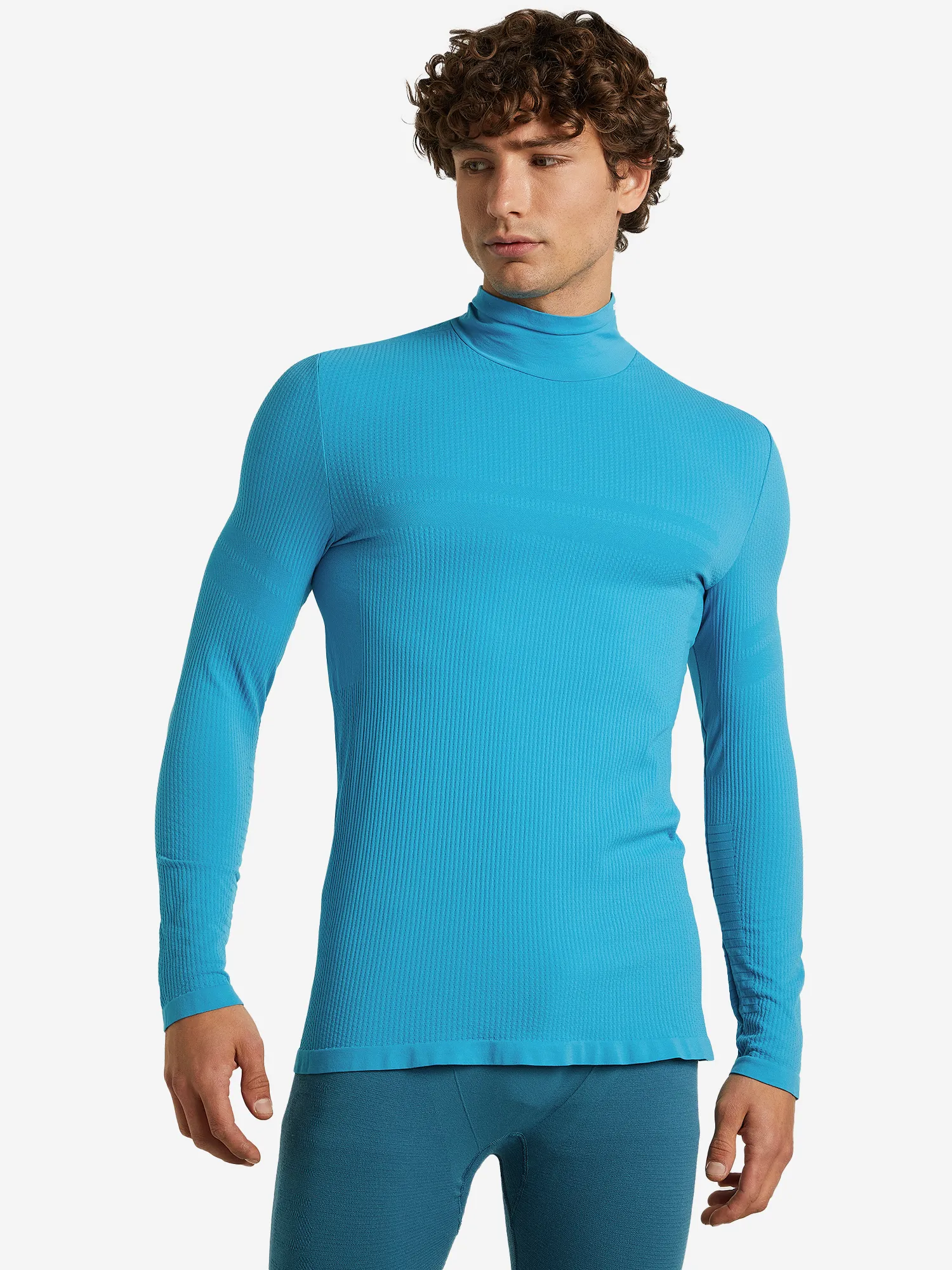 Термобелье верх мужское Salomon, голубой, арт. lc1621400s03-.