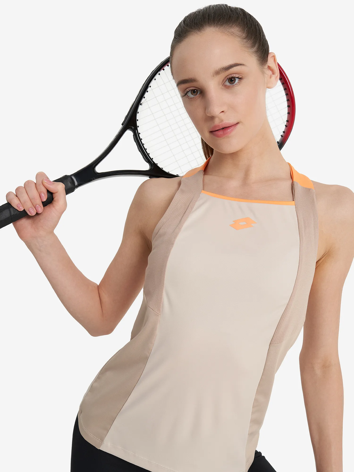 Майка женская Lotto Tech, бежевый, арт. 220444l0w-bna