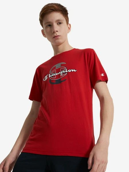 Футболка для мальчиков Champion, красный, арт. 307115c0k-rs001