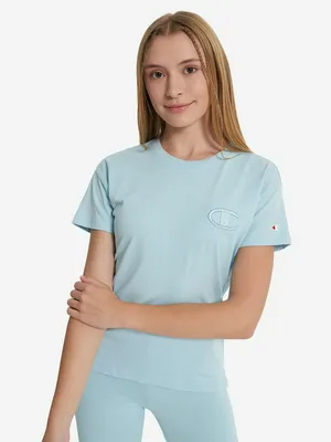 Футболка для девочек Champion, зеленый, арт. 118027C0K-BS166