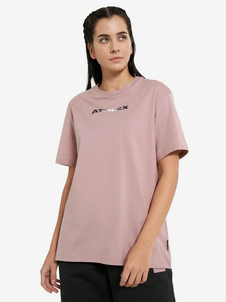 Футболка женская оверсайз Athlex, розовый, арт. 132757a31-80