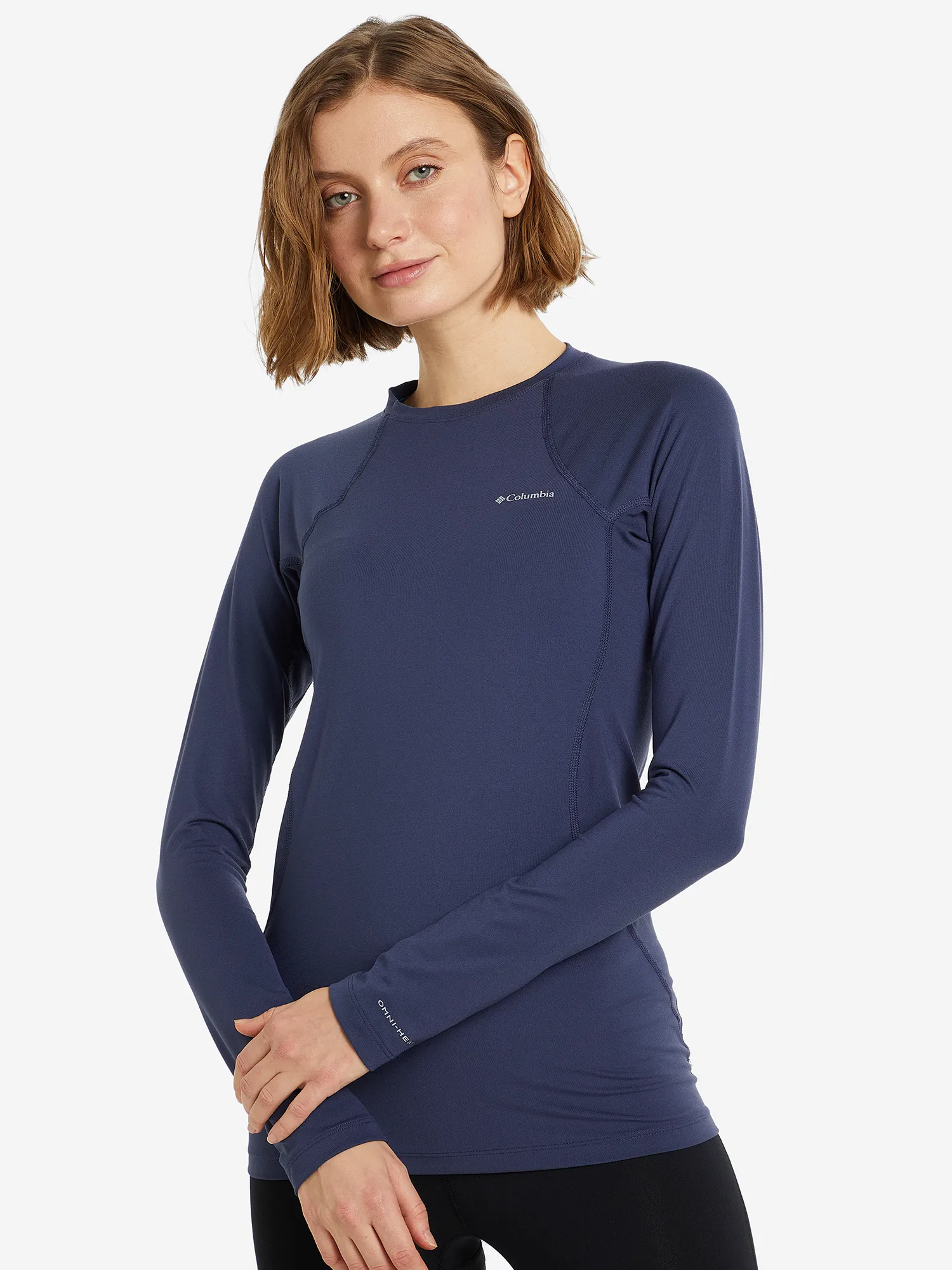 Термобелье женское Columbia Midweight Stretch Long Sleeve Top, синий, арт. 1639021clb-466
