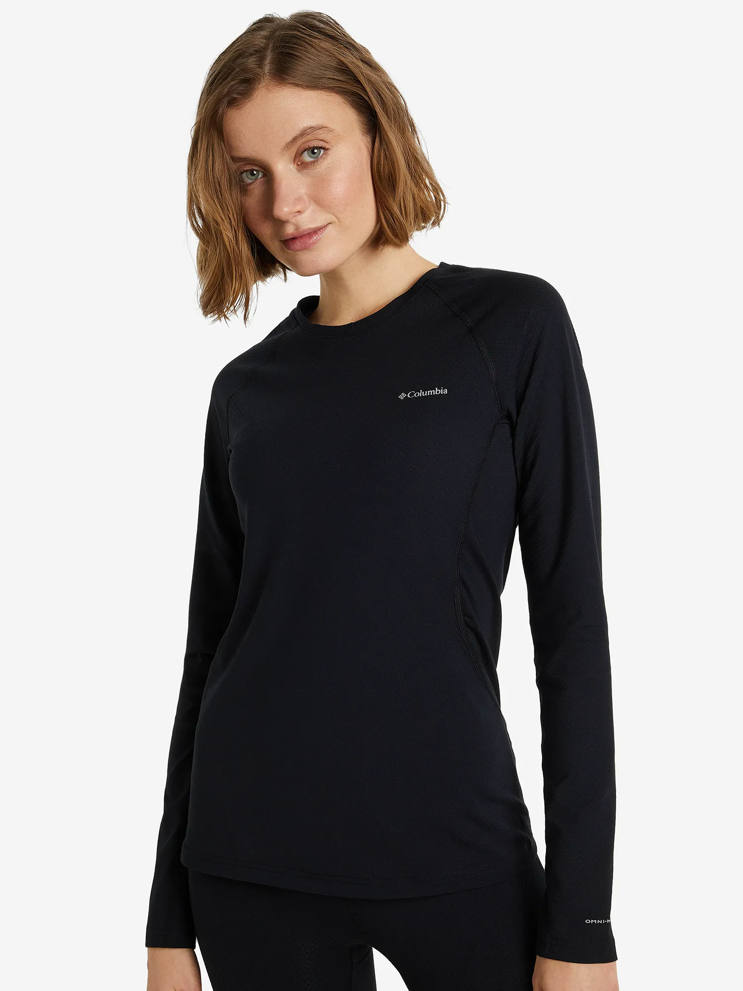 Термобелье верх женское Columbia W Omni-Heat Infinity Knit LS Crew, черный, арт. 2012291clb-010