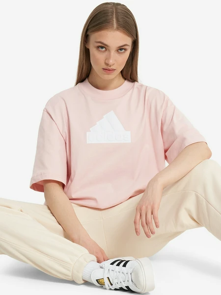 Футболка женская Adidas, бежевый, арт. 21454