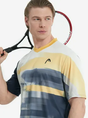 Футболка мужская Head Topspin, синий, арт. 811564h05-nvxv