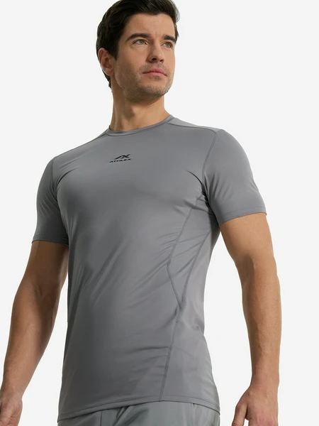Футболка компрессионная мужская Athlex, серый, арт. 132716a31-92