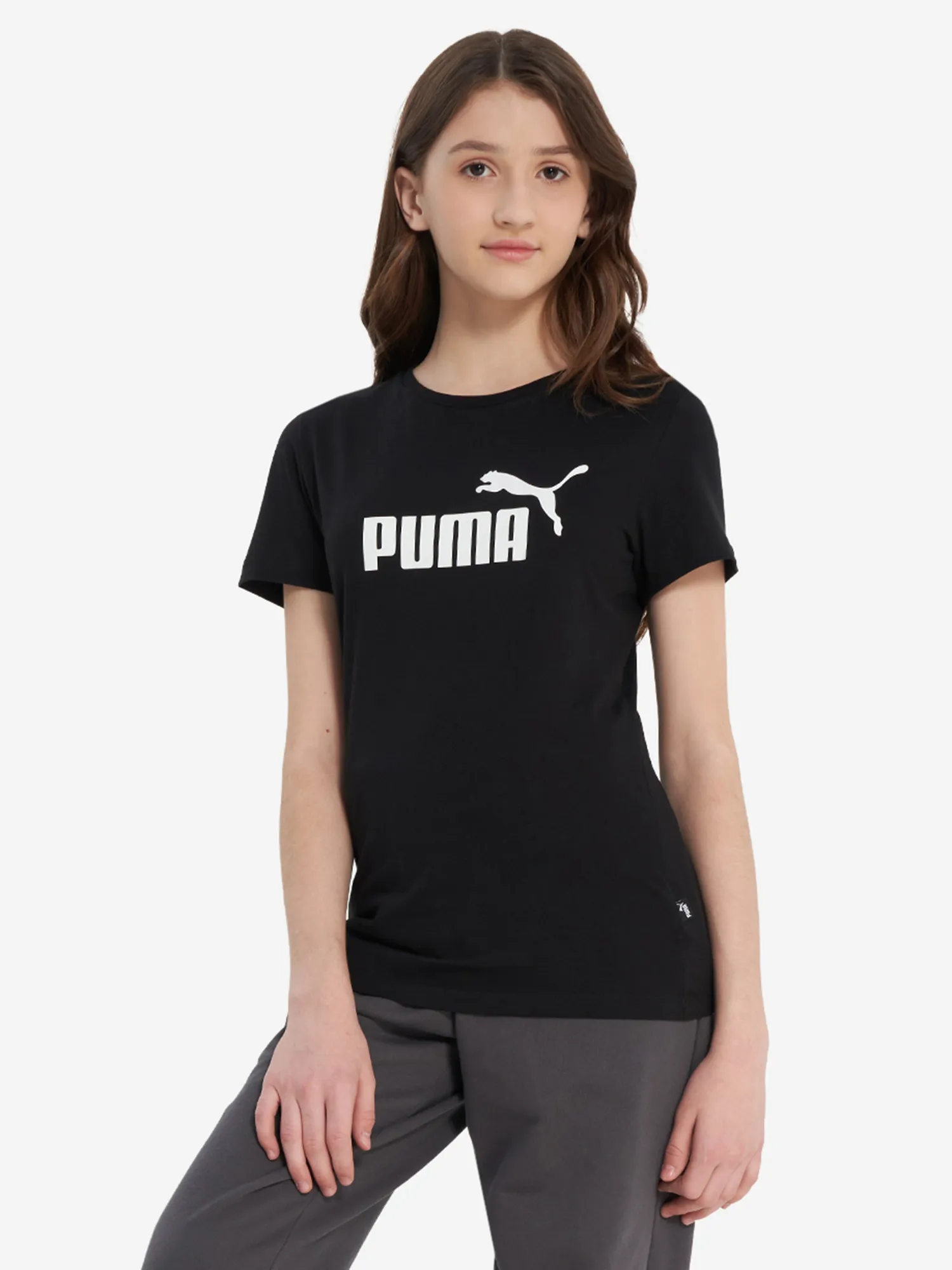 Футболка для девочек PUMA Ess, черный, арт. 587029p0p-01