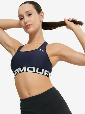 Топ бра спортивный Under Armour, синий, арт. 1383544U0F-410