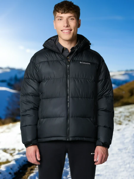 Мужская утепленная куртка Columbia Pike Lake II Hooded Jacket, черный, арт. 2050931clb-012