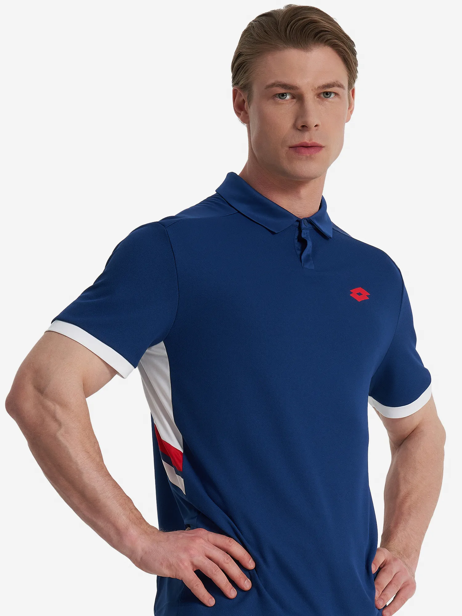 Поло мужское Lotto Squadra, синий, арт. 218788l0w-9xx
