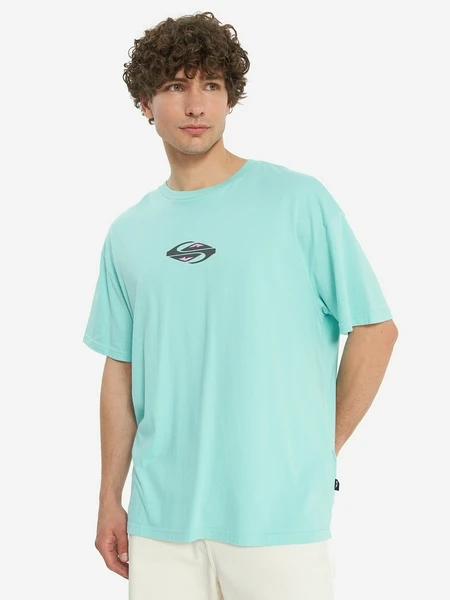 Футболка мужская оверсайз Quiksilver Global Heat, голубой, арт. 21510