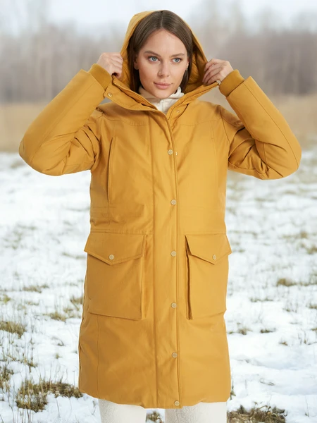 Пуховик женский Cordillero, желтый, арт. 21622