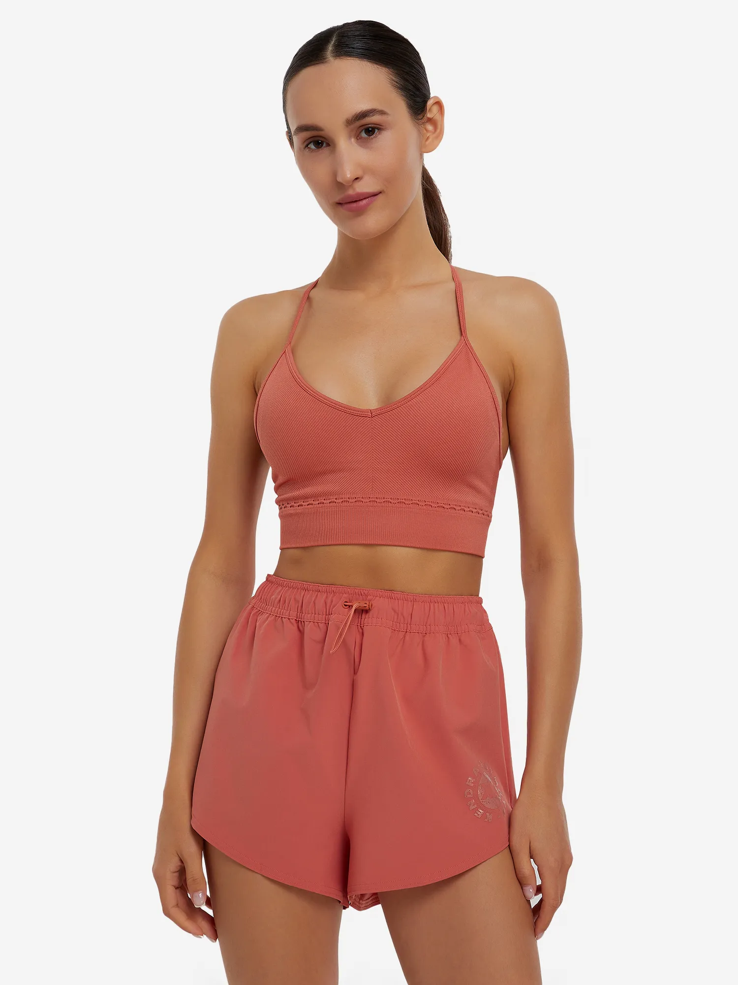 Топ бра спортивный Gymshark Studio, оранжевый, арт. b1a6cg33-obdl-af1