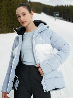 Пуховик женский Volkl, голубой, арт. 131407
