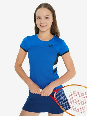 Футболка для девочек Lotto Squadra, синий, арт. 218890L0W-1P0