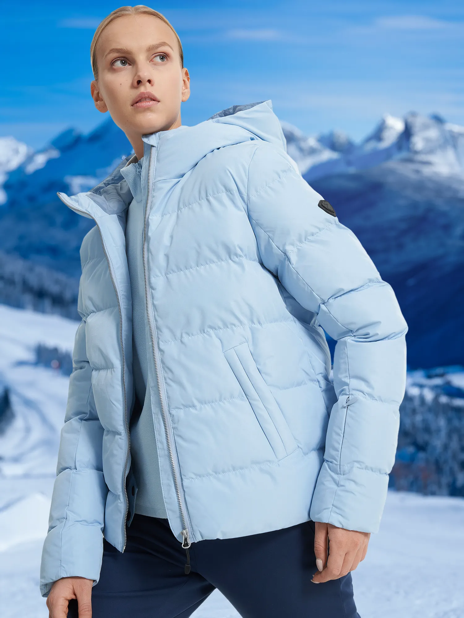 Куртка утепленная женская Ziener, голубой, арт. 235100znr-527