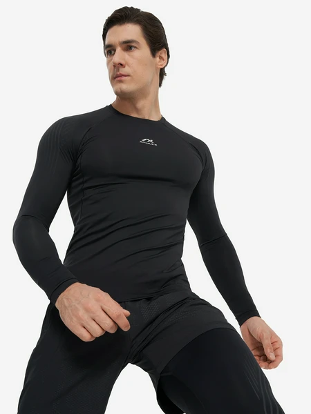 Лонгслив компрессионный мужской Athlex, черный, арт. 21757