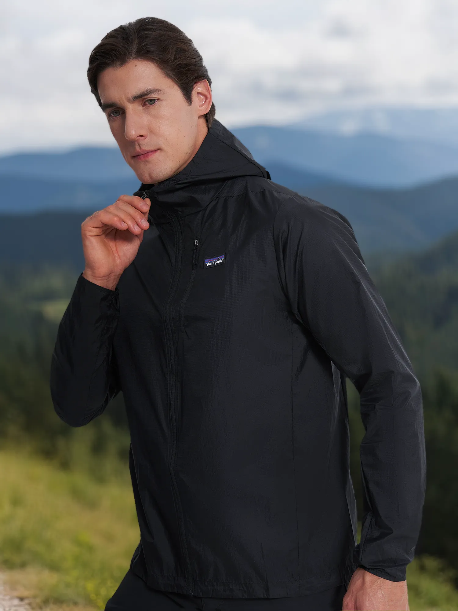 Ветровка Patagonia Houdini, черный, арт. 24142p3a-blk