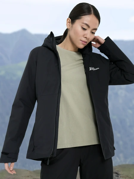 Куртка утепленная Jack Wolfskin Wisper, черный, арт. a61893j01-6000