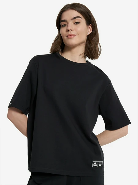Футболка женская оверсайз Kappa, черный, арт. 21768