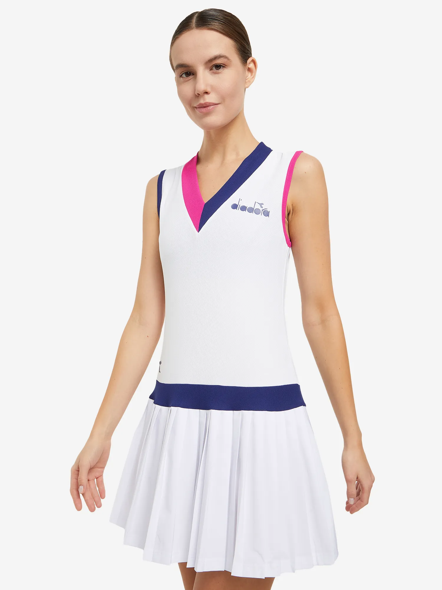 Платье женское Diadora, белый, арт. dr102179125d07-20002
