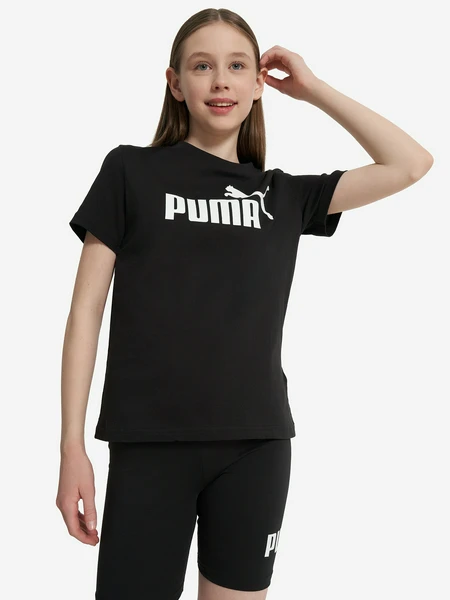 Футболка для девочек PUMA No. 1 Logo, черный, арт. 684892p0p-01