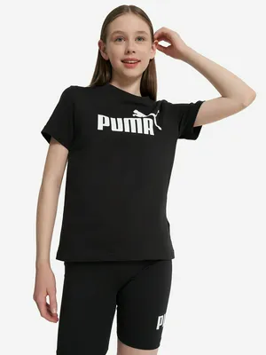 Футболка для девочек PUMA No. 1 Logo, черный, арт. 684892P0P-01