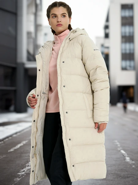 Пуховик Columbia Boundless Days Long Down Jkt, бежевый, арт. 2085141clb-278