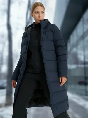 Пальто пуховое Jack Wolfskin Frozen Palace, синий, арт. 1204133