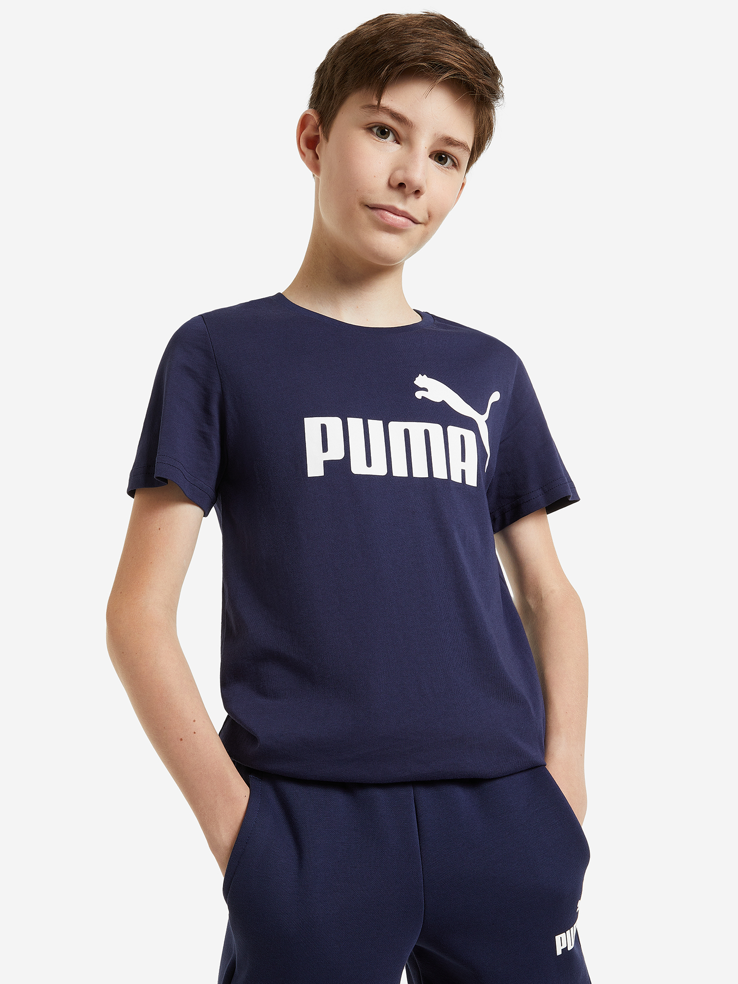 Футболка для мальчиков PUMA ESS, синий, арт. 586960p0p-06