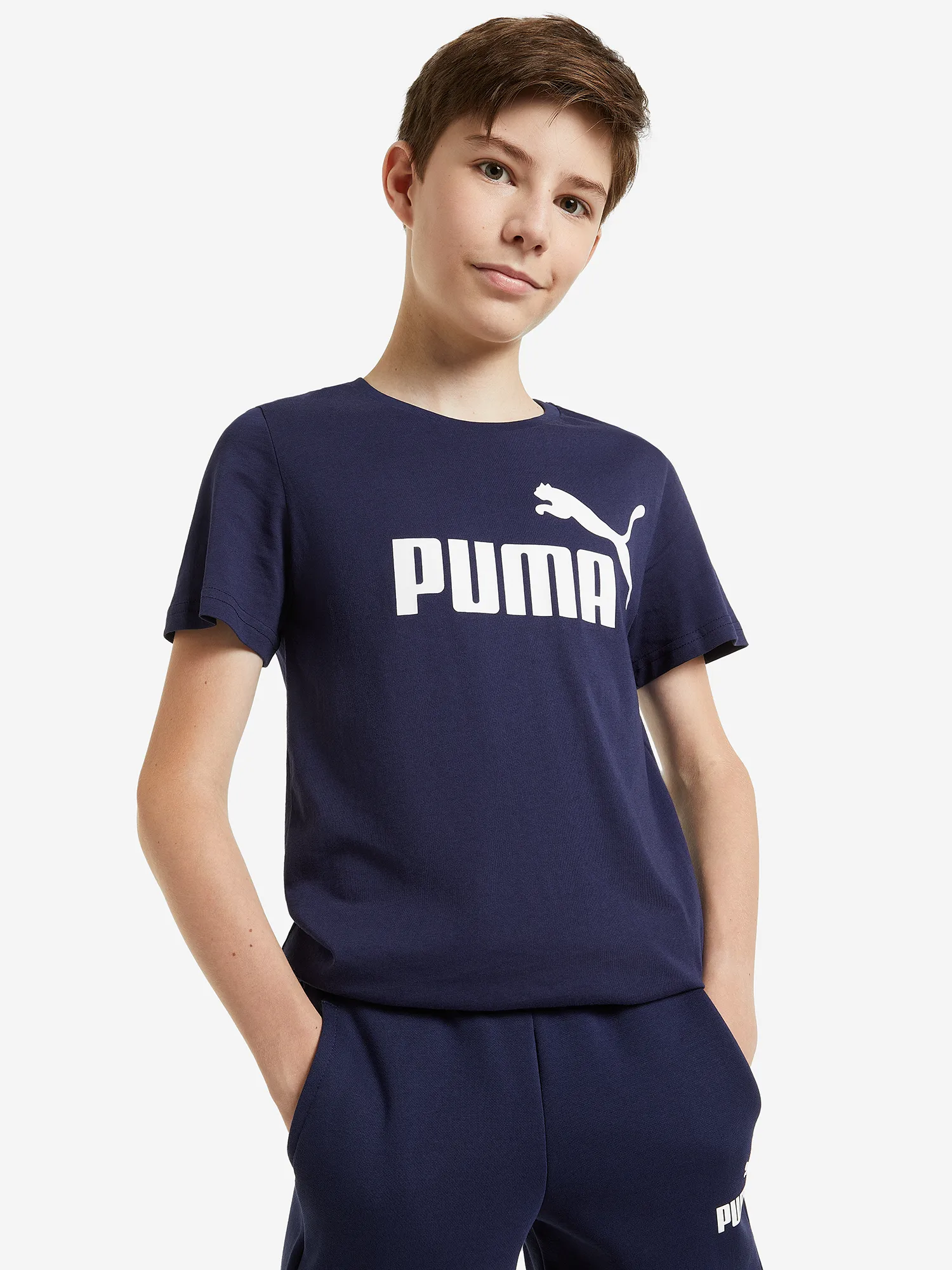 Футболка для мальчиков PUMA ESS, синий, арт. 21876
