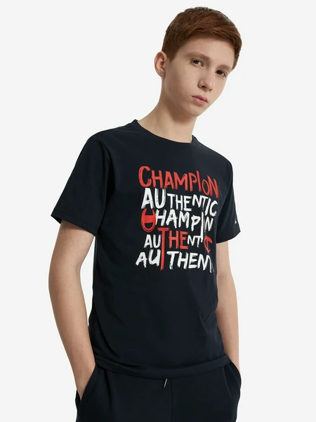 Футболка для мальчиков Champion, синий, арт. 307130c0k-bs501