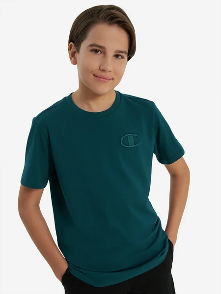 Футболка для мальчиков Champion, зеленый, арт. 307378c0k-gs571