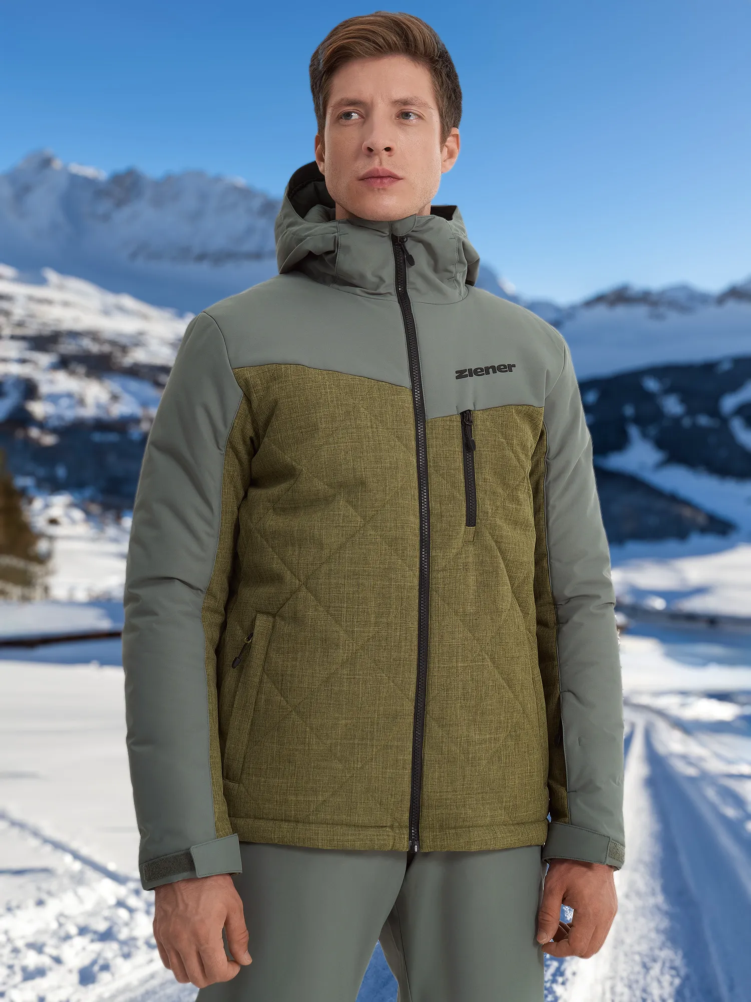 Куртка утепленная мужская Ziener Pafi, зеленый, арт. 235200znr-525