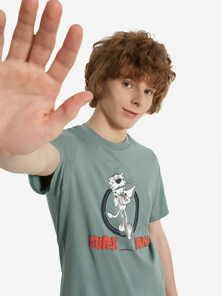 Футболка PUMA Super Graphic, зеленый, арт. 629864p0p-30