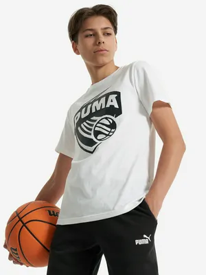 Футболка PUMA Basketball Posterize, белый, арт. 630822P0P-02