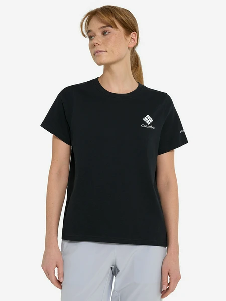 Футболка женская Columbia Rolling Bend Graphic Ss, черный, арт. 2120021clb-011